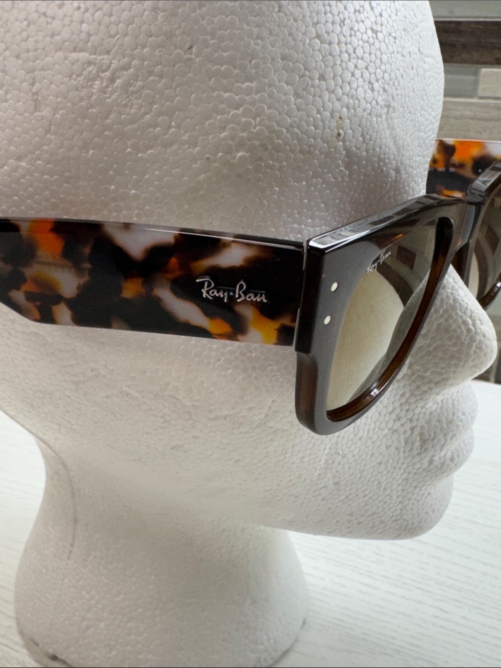 Ray-Ban Tortoiseshell Sunglasses with Brown Lenses Mega Wayfarer